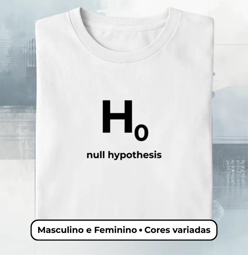 Camiseta H0 Essentials — A Base do Rigor Científico - Masculino e Feminino