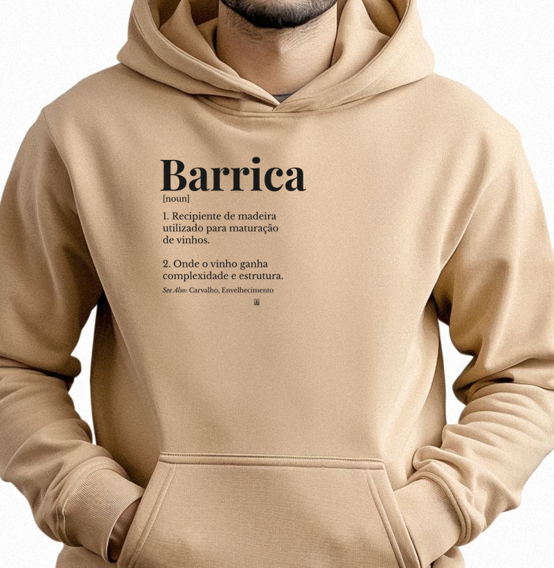 Hoodie Moletom Barrica — Wine Dictionary