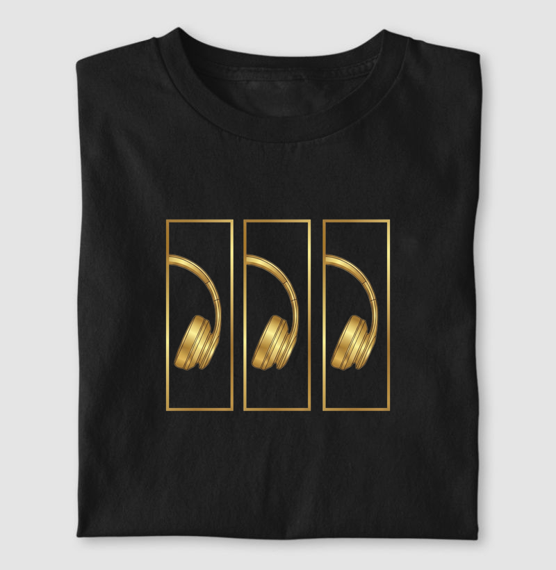 Headphone Gold Concept