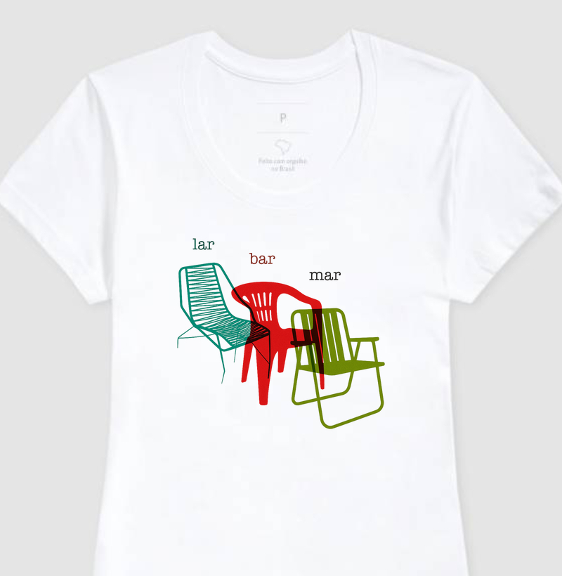 Camiseta Lar - Bar - Mar