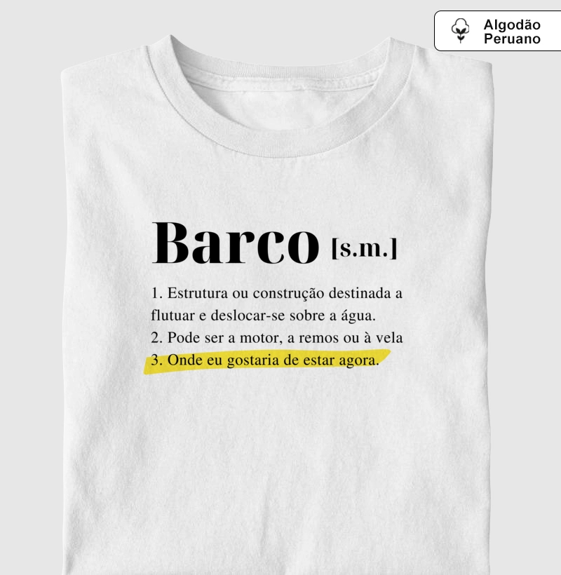 Barco Dicionário - Premium - Algodão Peruano