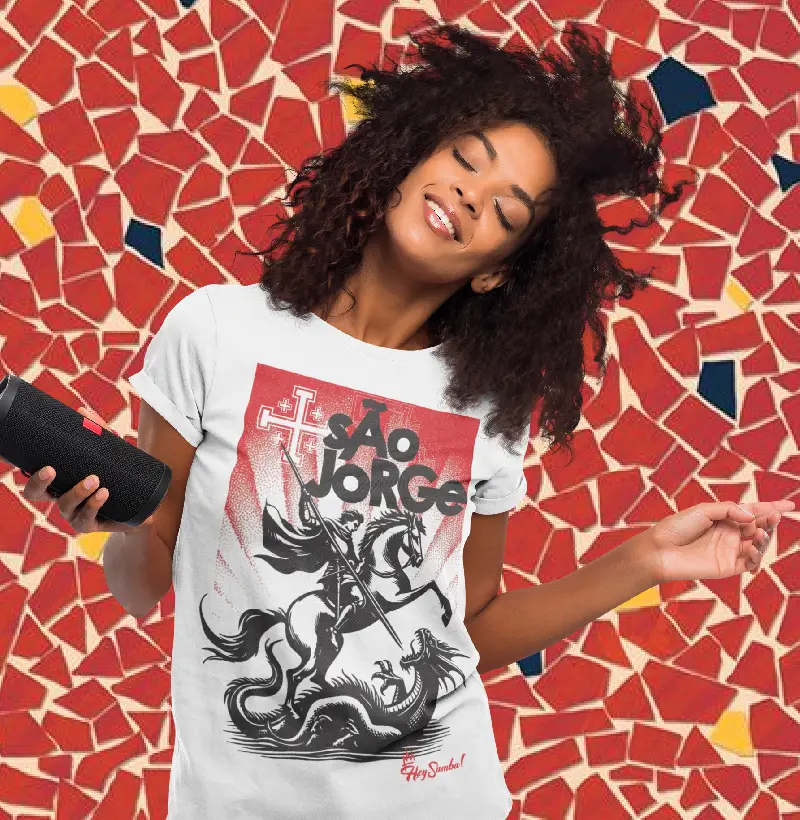 T-shirt 1/2 malha 100% algodão 30.1 penteada São Jorge Raio