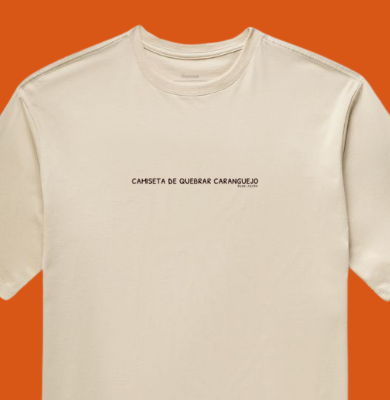Camiseta de quebrar caranguejo