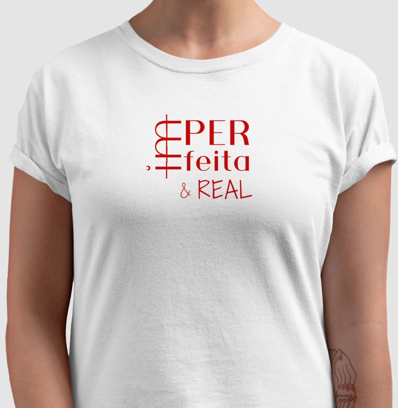 IMperfeita & REAL estampa vermelha