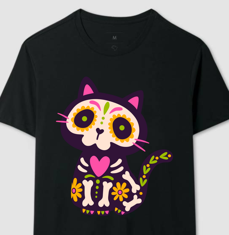 Coleção Caveiras Mexicanas - Gato Sentado