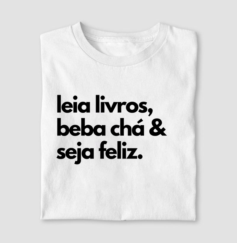 leia livros, beba chá