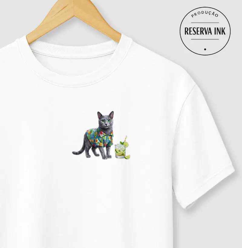Gato Azul Russo - Férias