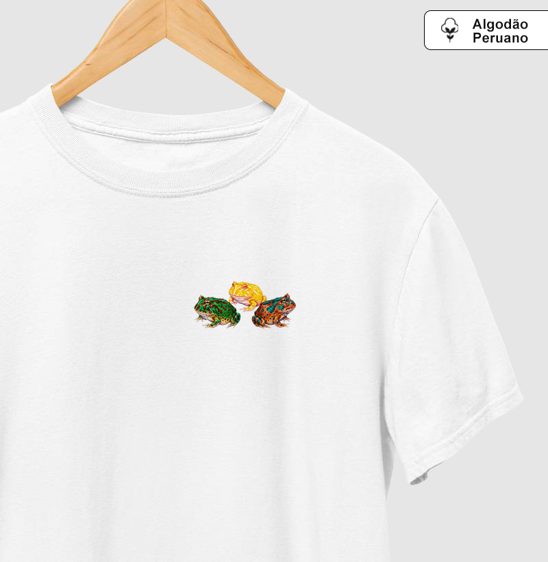 Réteis - Mini - Sapo Pac-Man - Algodão Peruano - Camiseta Algodão Peruano