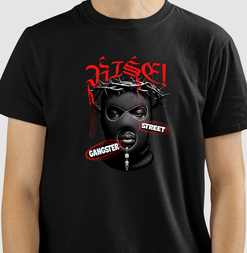 Camiseta Rise! Streetwear Estampa Premium Unissex – Moda Urbana