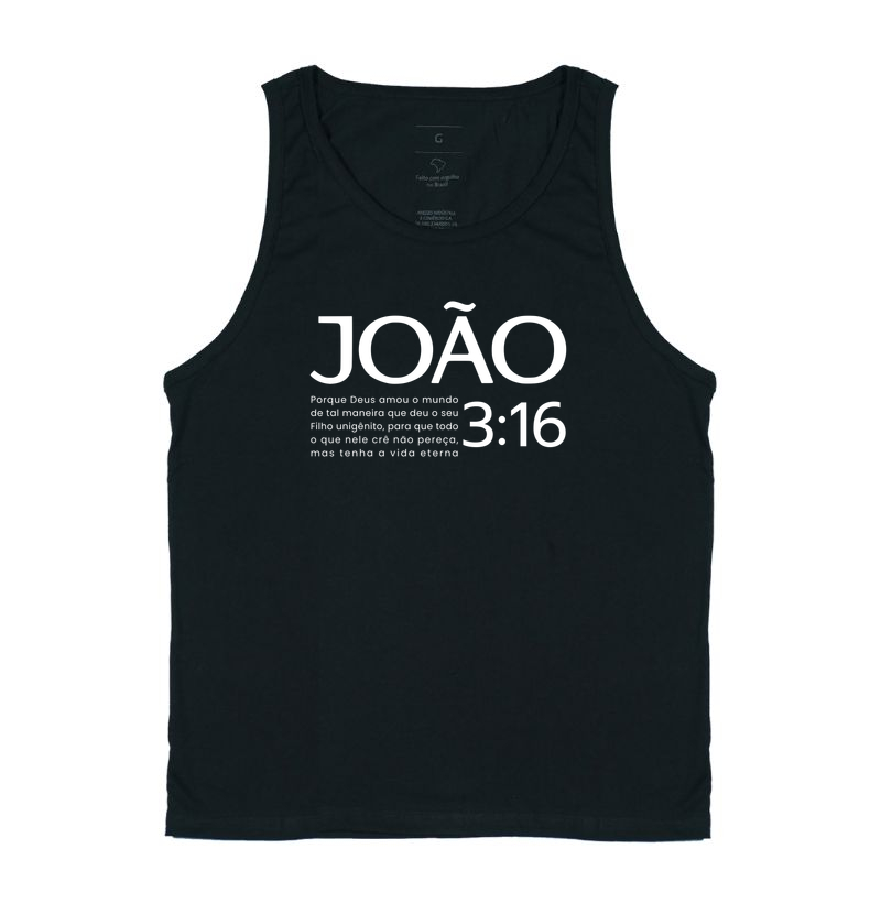 Camiseta Regata João 3:16