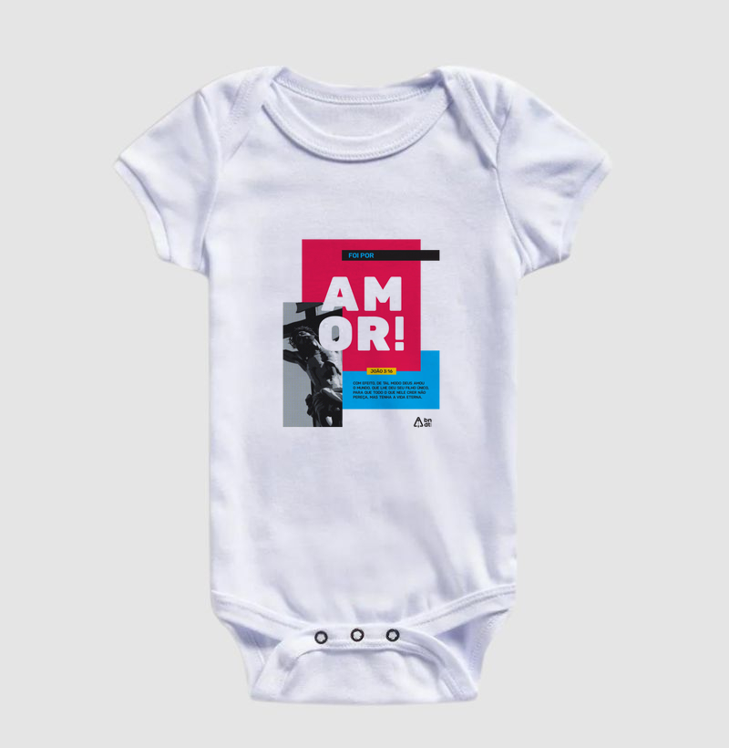 Body infantil Foi por amor
