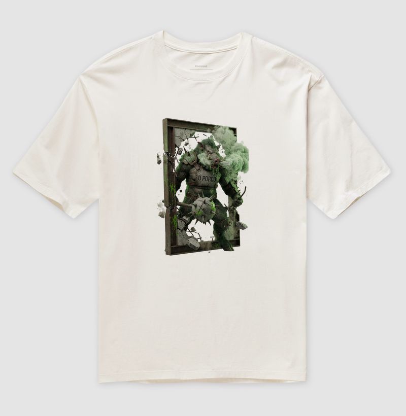 Camiseta Oversized Palmeiras - Porco