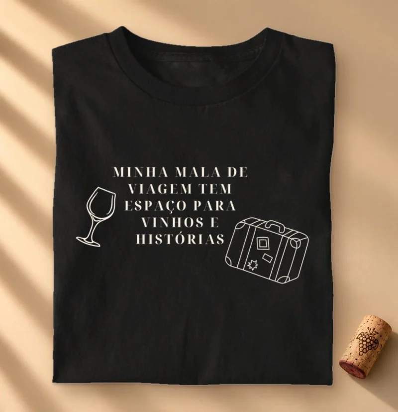 Camiseta Mala de Vinho