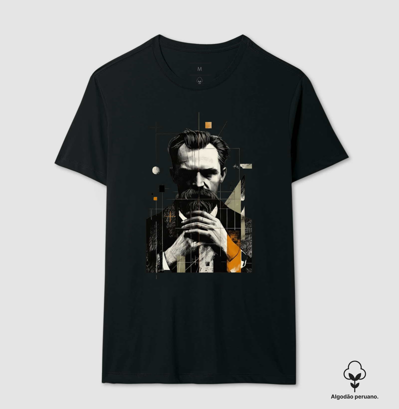 Filosofia "Nietzsche Abyssal" - Camiseta Algodão Peruano