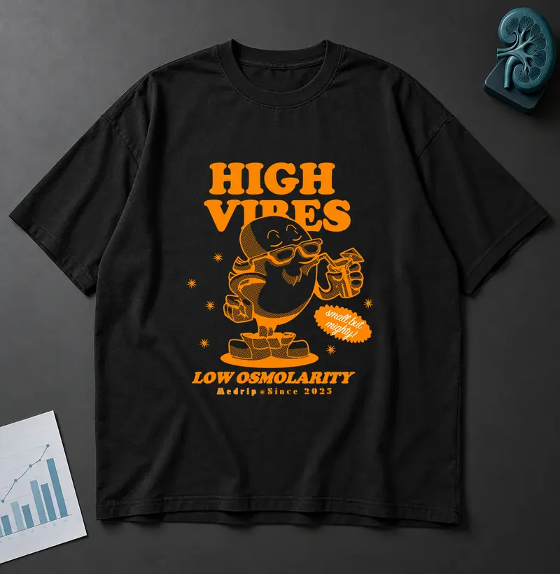 Camiseta Algodão Peruano — Nefro: High Vibes, Low Osmolarity
