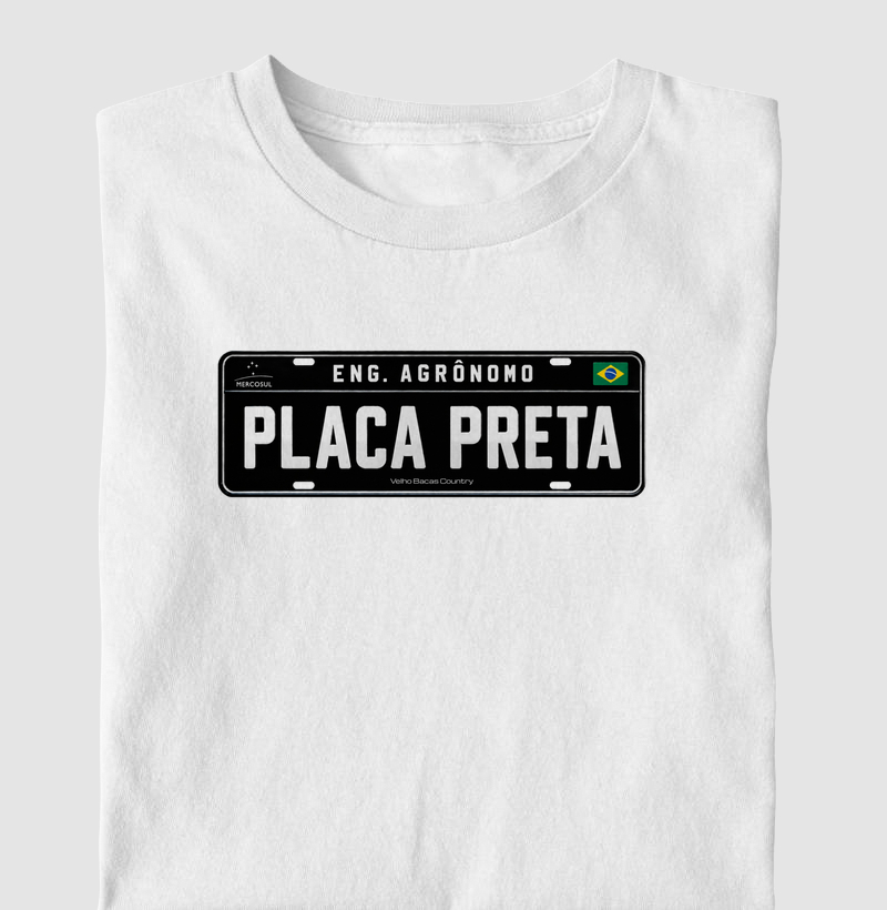 Placa Preta (Eng. Agrônomo) - Camiseta