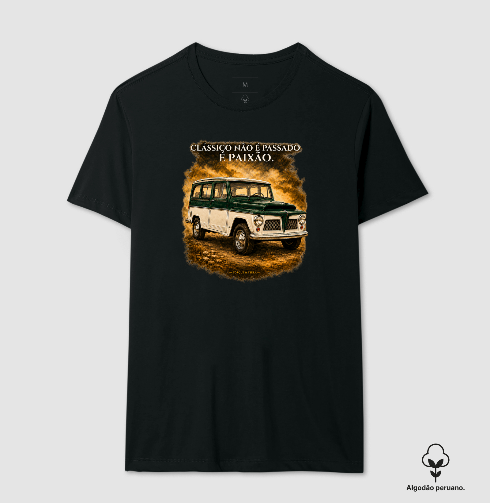 Clássico Não é passado - Rural - Camiseta Algodão Peruano