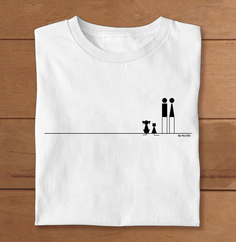 Casal com gato e cão