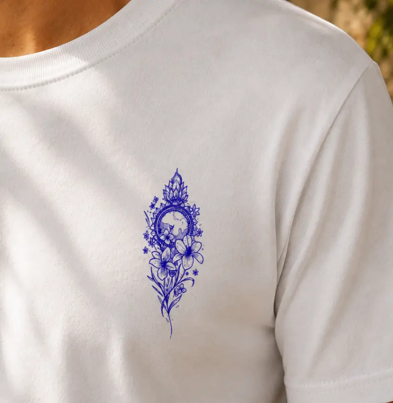 FLORES PRA OXUM Minimal - Camiseta