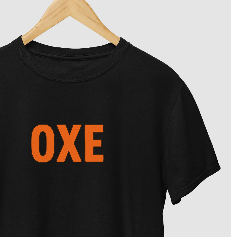 Camiseta Oxe! Coleção Baianês. Masculina e Feminina. Algodão Premium.