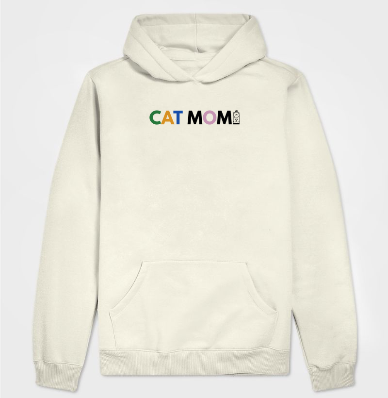 Moletom Capuz Cat Mom
