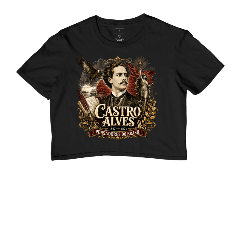 Camiseta Castro Alves - Pensadores do Brasil