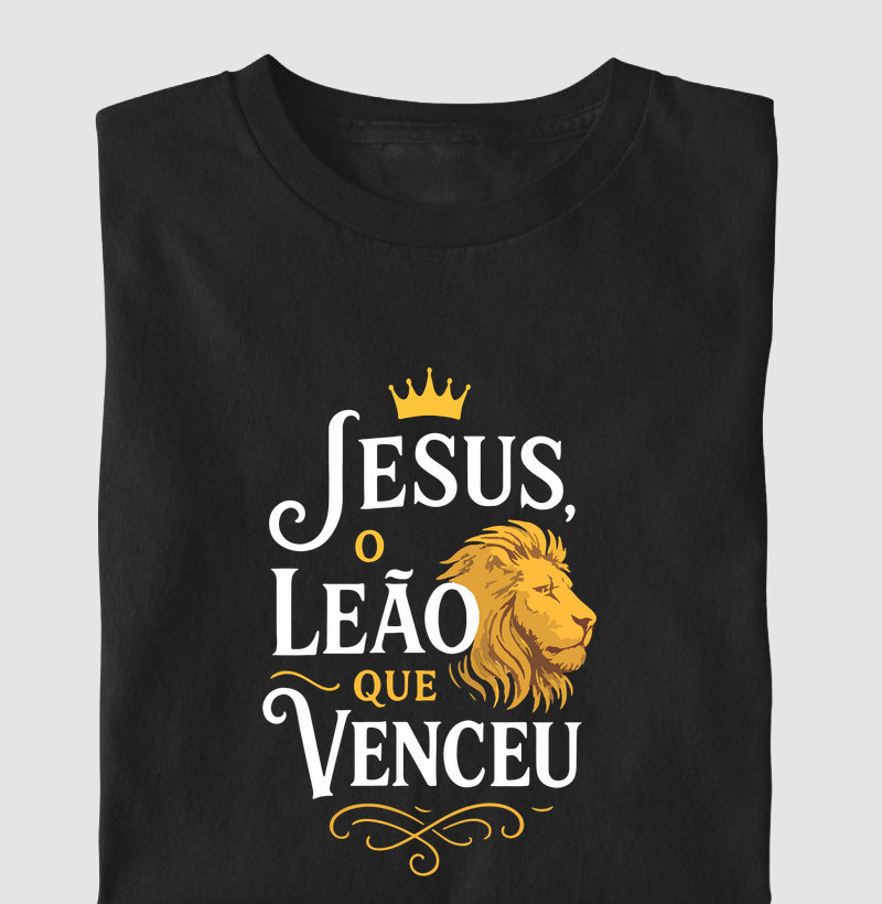 Camiseta Jesus o leão que venceu