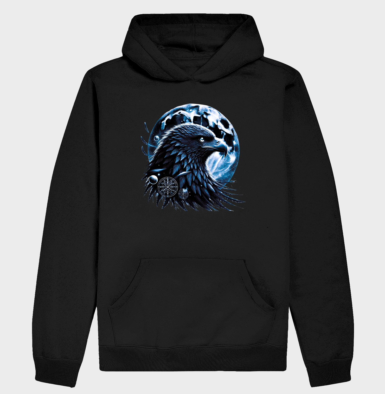 Águia Mística Sob a Lua Negra