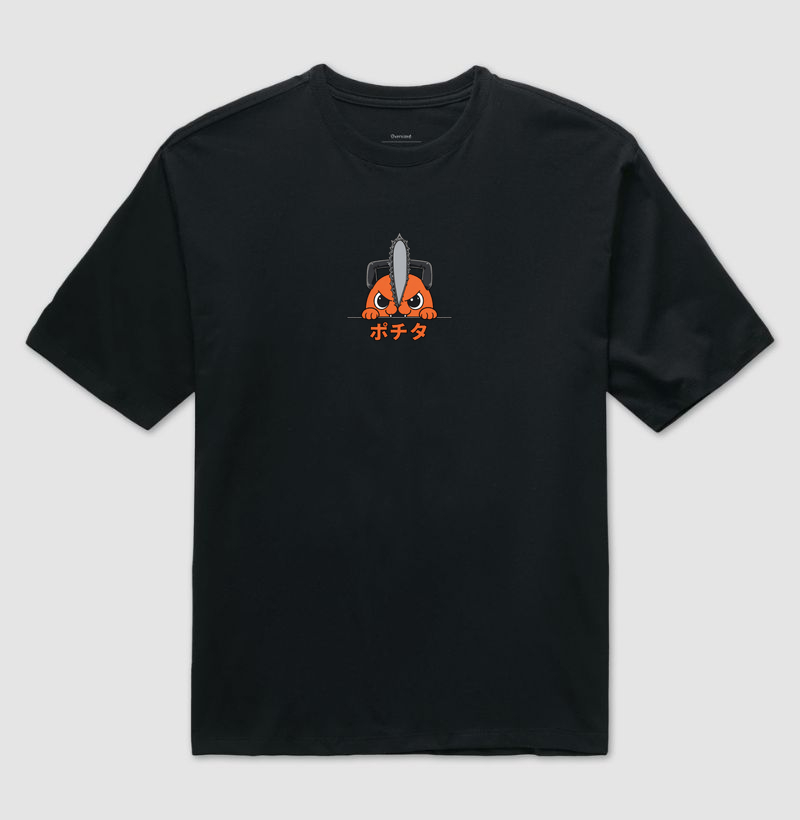 Camiseta Pochita Oversized
