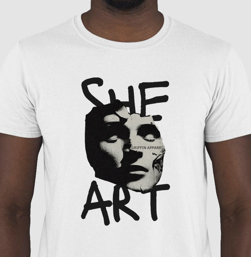 CAMISETA MASCULINA SHE IS ART