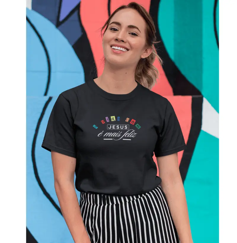 Feminina a Vida Com Jesus é Mais feliz