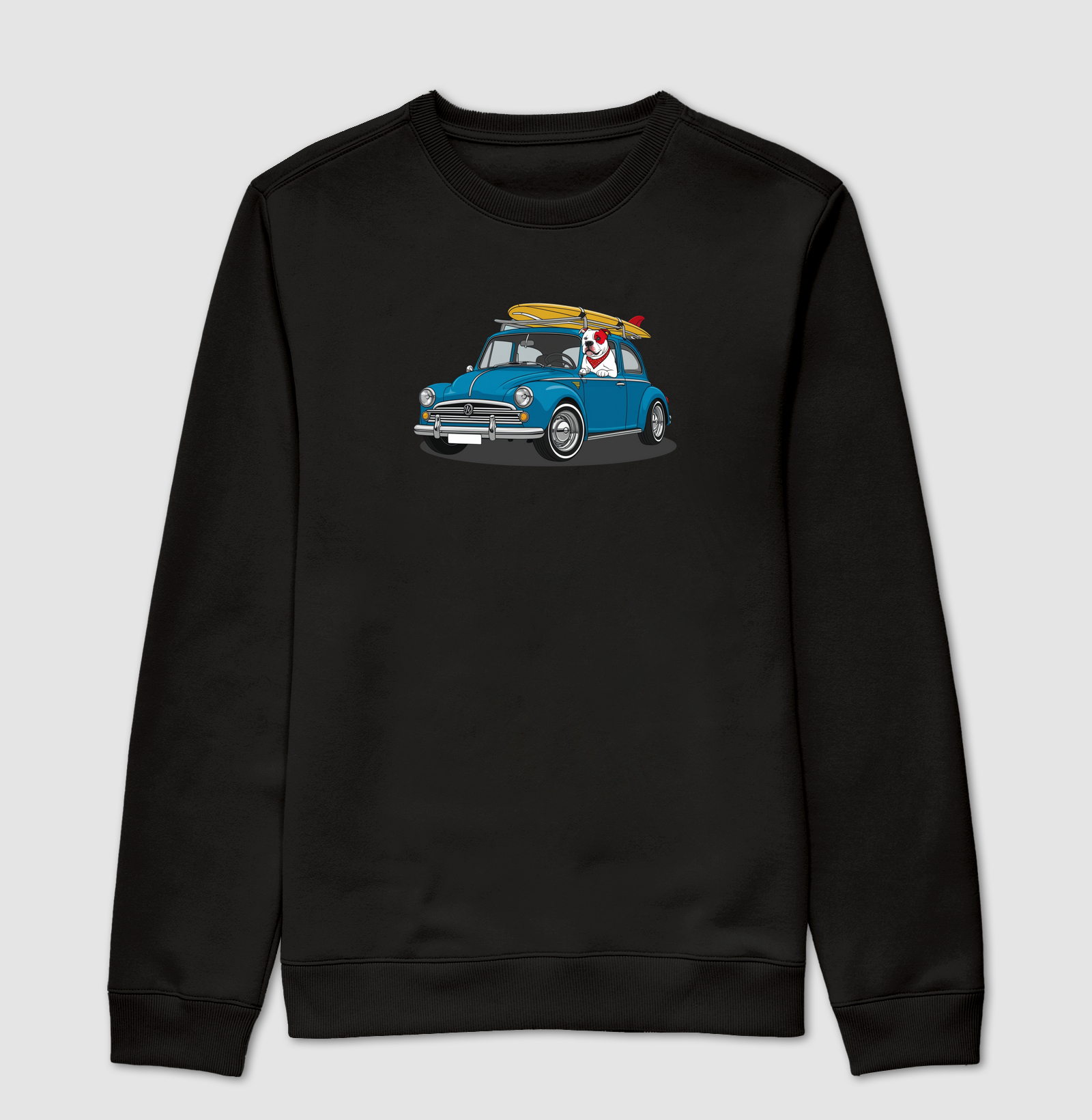 PIT BULL NO FUSCA AZUL