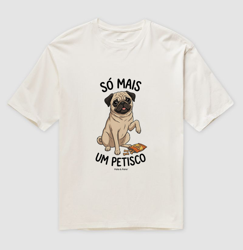 CAMISETA OVERSIZED PUG PETISCO