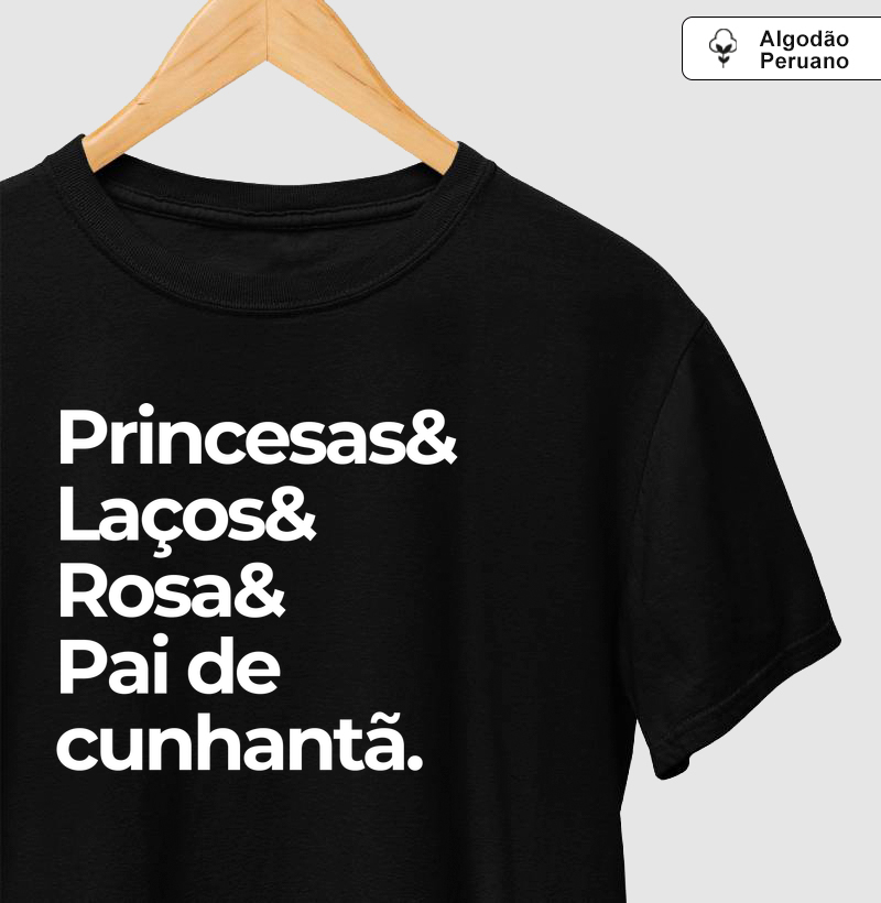 Princesas, laços, rosa, pai de cunhantã