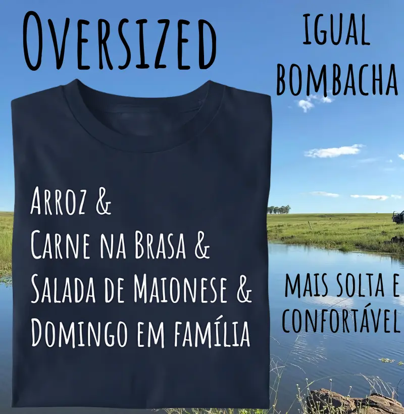 Camiseta Almoço em Família (Oversized)