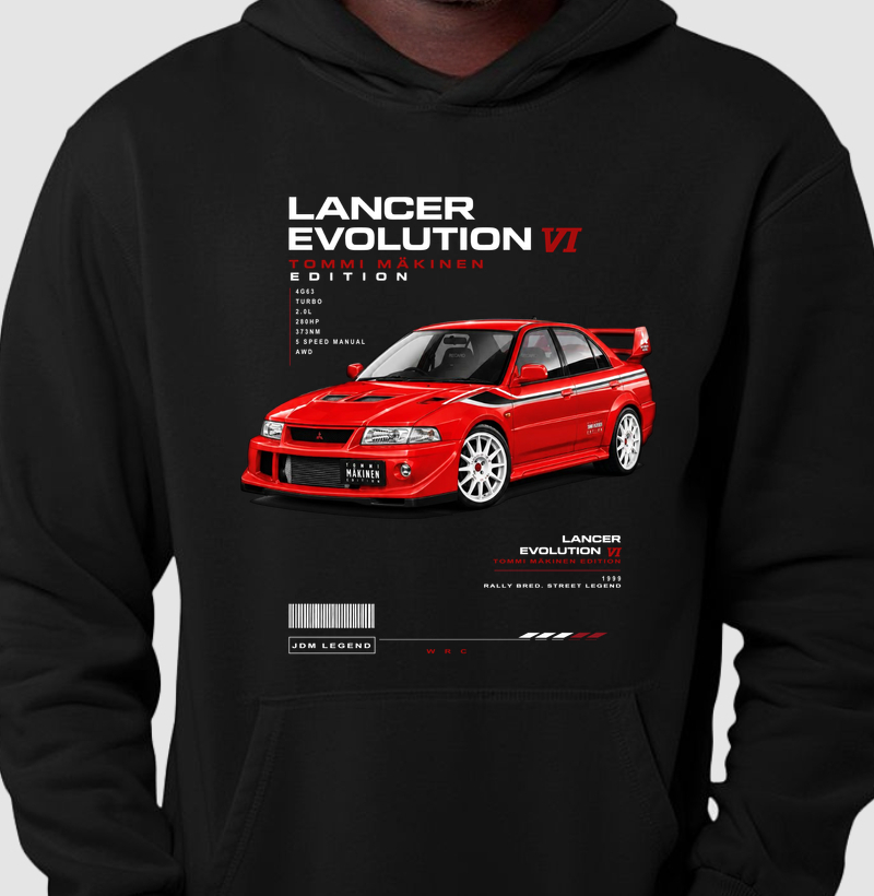 Moletom com capuz JDM Lancer Evolution