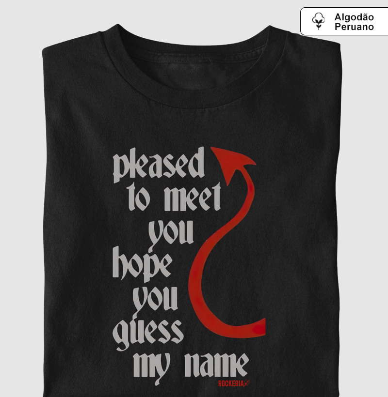 Camiseta Algodão Peruano Stones Simpatia com o Tinhoso