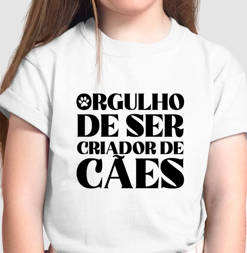 Camiseta Infantil Orgulho de Ser Criador