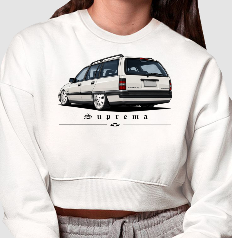 Moletom cropped feminino Ômega Suprema