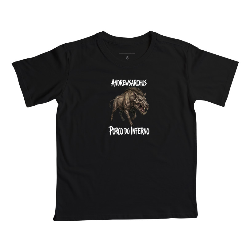 Camiseta Dinossauro Porco Do Inferno Ataque Algodão Premium Dinoloco 