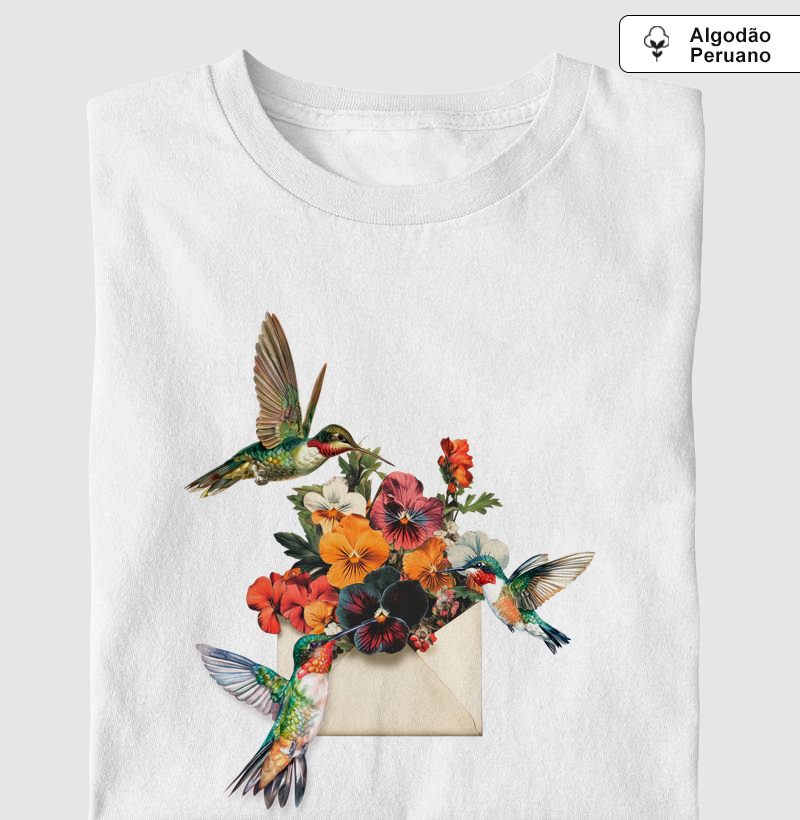 Colagens - Beija-Flores Carteiros Algodão Peruano