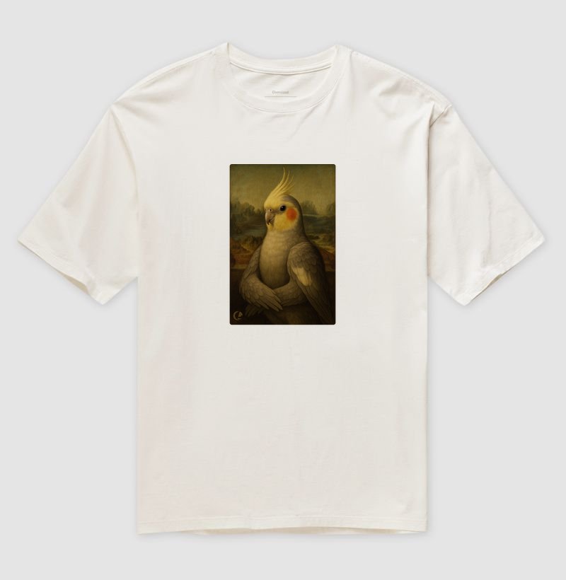 Camiseta Oversized Calopsita - Monapsita