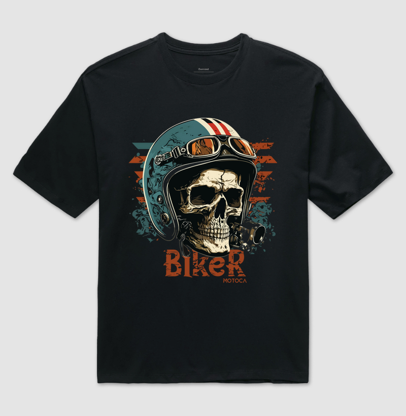 Biker Helmet Skull
