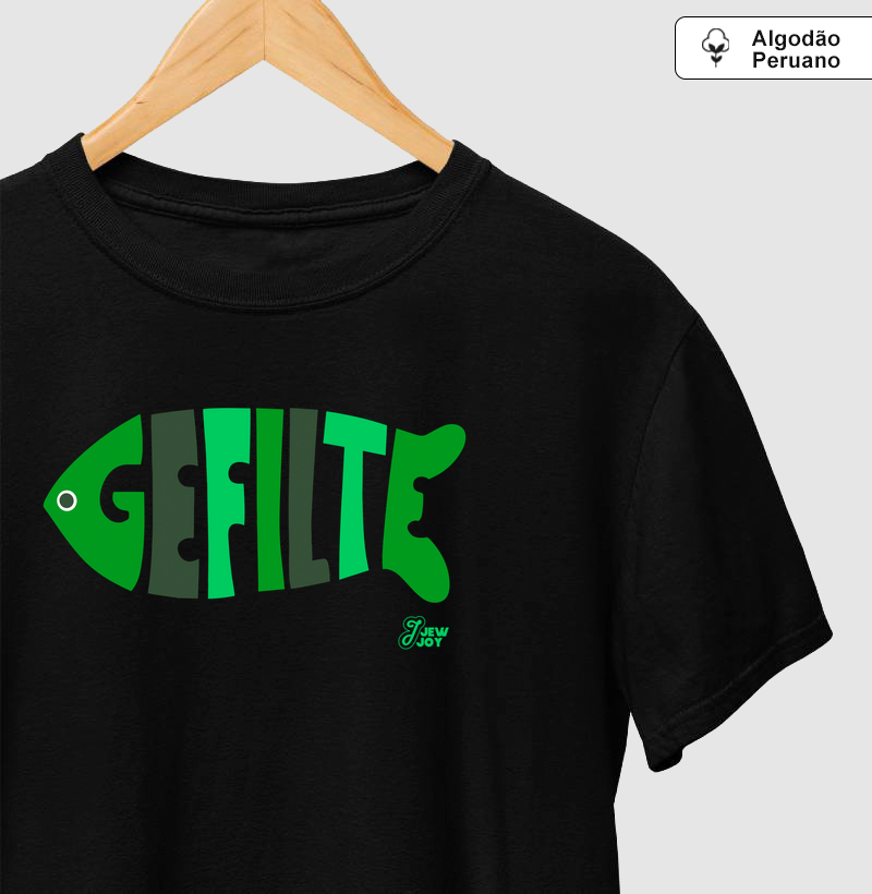 Gefilte Verde - Camiseta Algodão Peruano