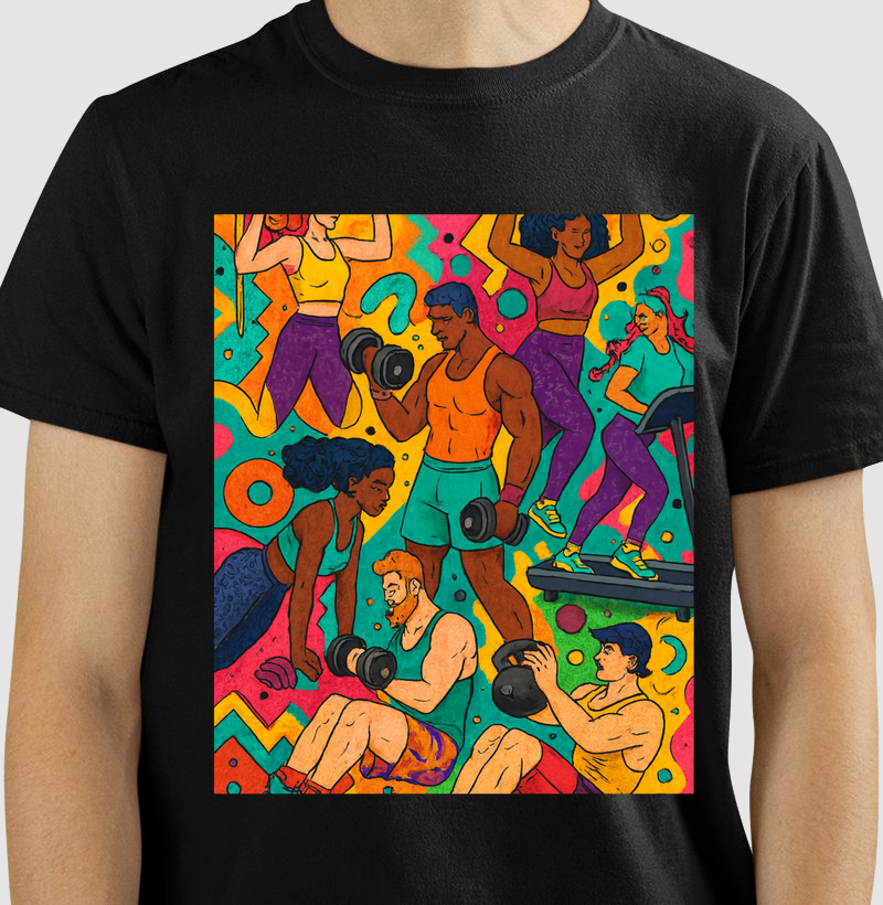 Camisa para quem tem prazer em treinar