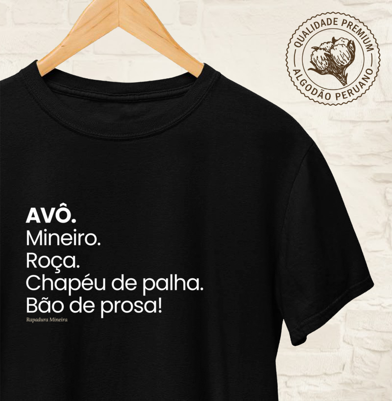 AVÔ. Mineiro. Roça. Chapéu de palha. Bão de prosa!