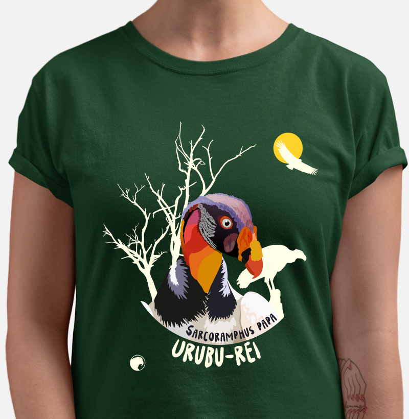 Camiseta Urubu-rei (cores escuras)