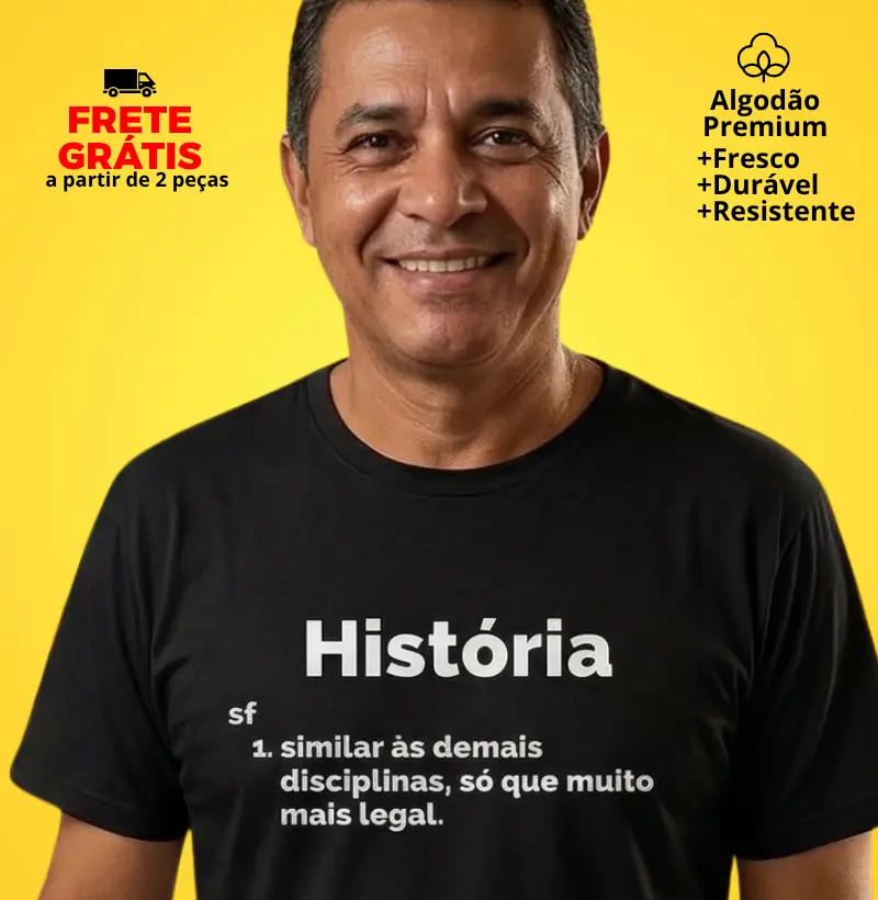 Camiseta Verbete História