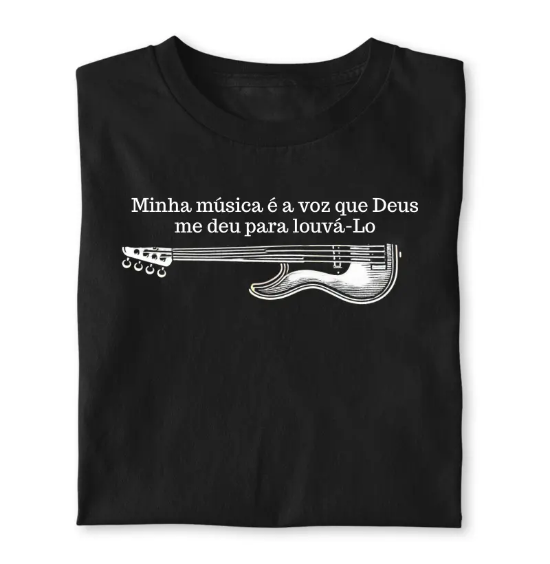 Minha música é a voz que Deus me deu para louva-lo. 