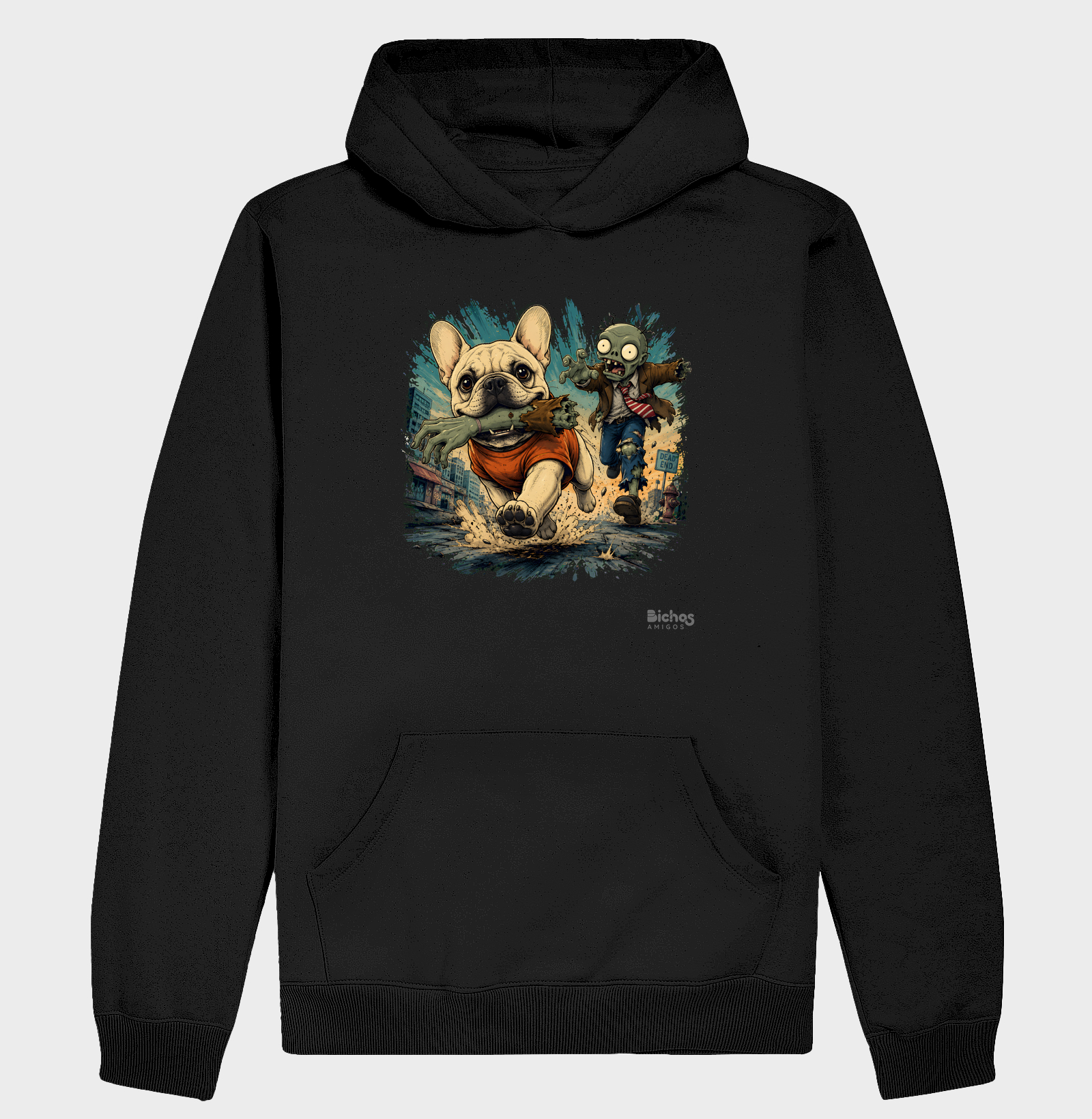 Buldog Zumbi Moleton - Hoodie Moletom